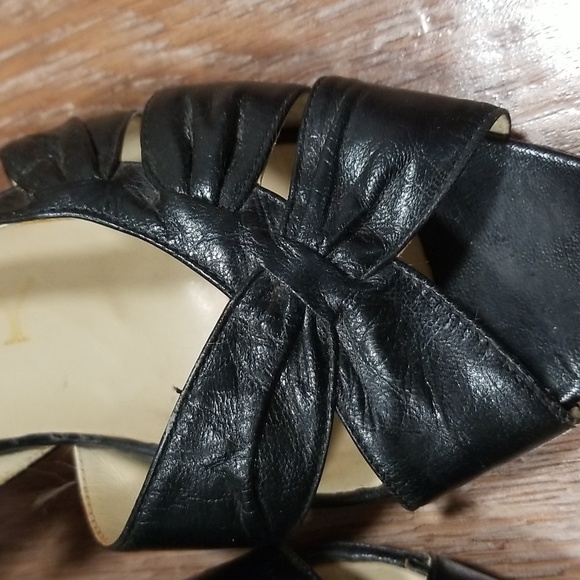 (7) Dynasty Made in Italy Vacation Evening European Leather Peep Toe Slingback - Picture 13 of 14